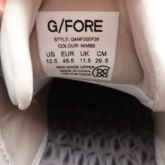 NEW Men's G/FORE MG4+ Golf Shoes G4MF20EF26-NIMBS Nimbus - Picture 6 of 16